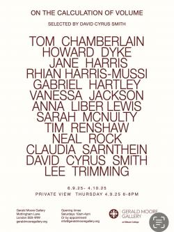 On the Calculation of Volume, Gerald Moore Gallery, Eltham College